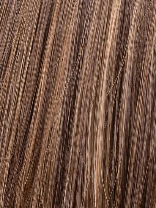 TOFFEE BROWN SHADED 830.27.20 | Medium Brown Blended with Light Auburn and Lightest Brown and Light Strawberry Blonde Blend with Shaded Roots