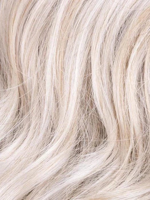 Silver Blonde Rooted 60.23 | Pearl White and Lightest Pale Blonde Blend with Shaded Roots