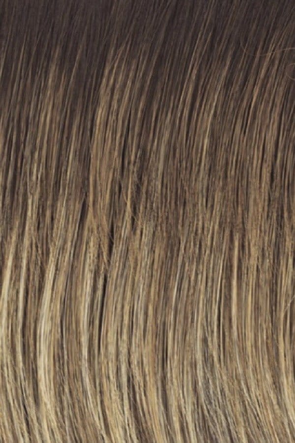RL12/22SS SHADED CAPPUCCINO | Light Golden Brown with Cool Blonde highlights  all over & Dark Brown roots