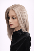 Eileen 14" Human Hair Wig by PUSH in color Sage - side view