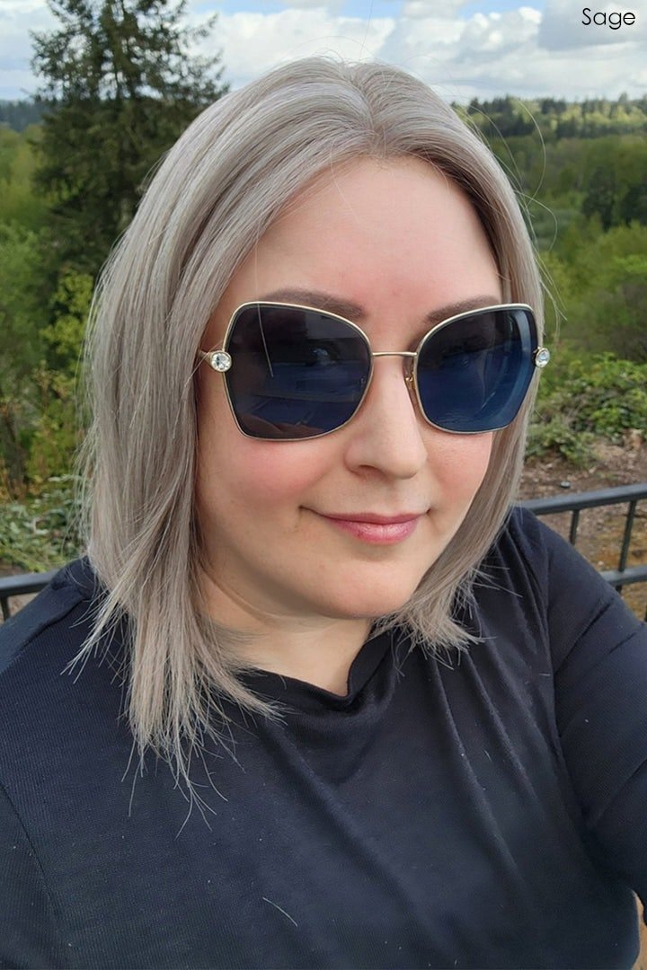 Eileen 14" | Remy Human Hair Lace Front Wig by PUSH | Hand Tied - Wig Studio 1