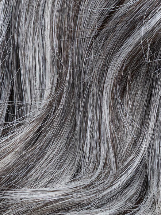 SALT/PEPPER ROOTED 51.44.39 | Black/Dark Brown, Darkest Brown, and Lightest Brown with Grey Blend and Shaded Roots