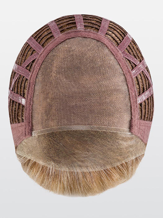 Elle Mono wig cap construction featuring a monofilament top, lace front, and open-wefted back for breathable comfort.