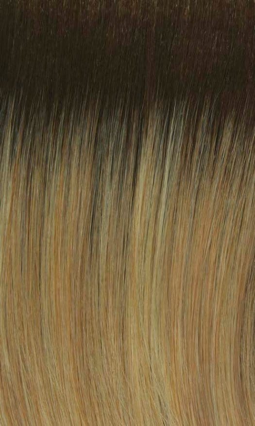 25GR | Golden blonde highlighted blend with subtle hints of strawberry and chestnut roots