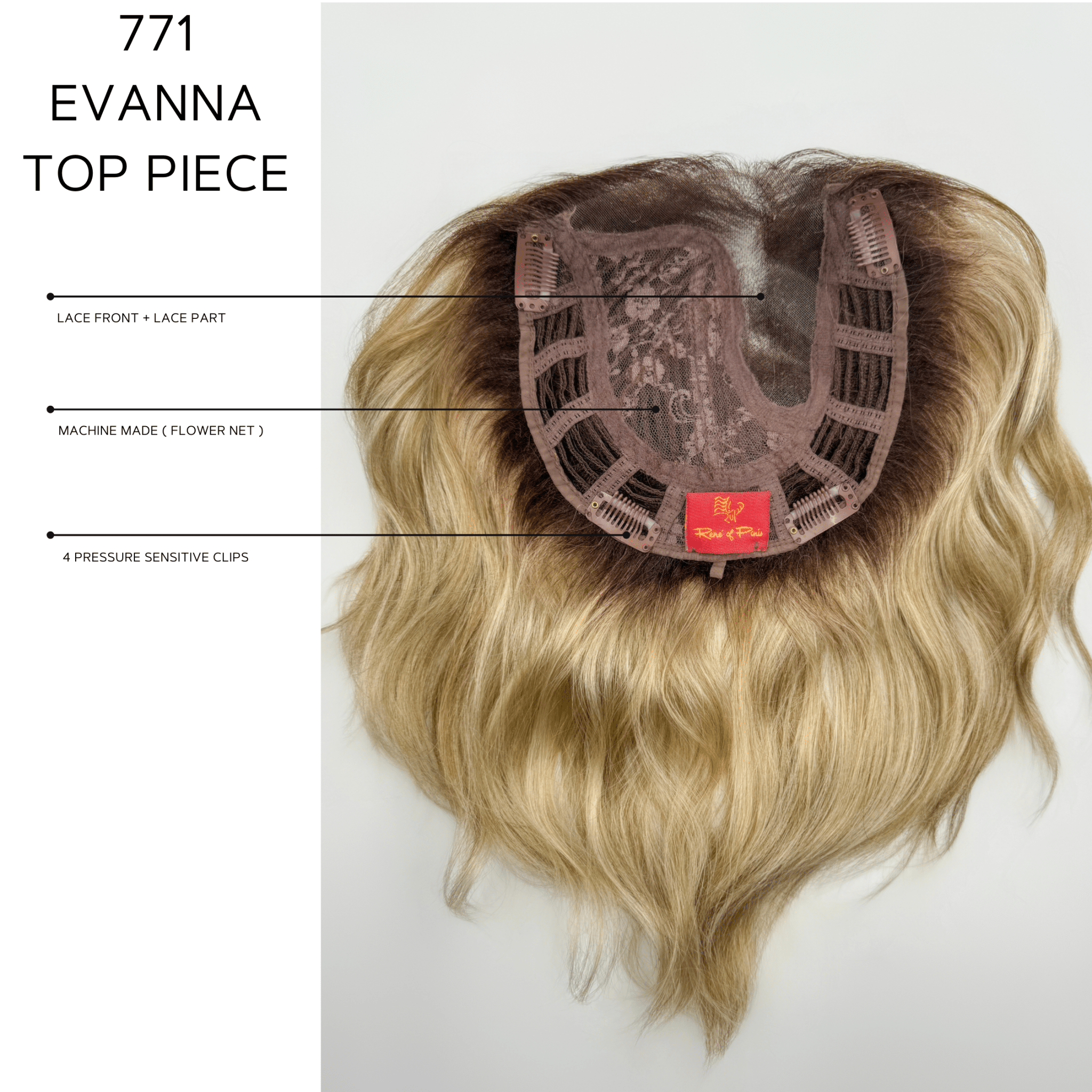 Evanna | Synthetic Hair Topper by Rene of Paris - Wig Studio 1