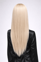 Brûlée | Natural ash blonde with highlights of golden blonde with a medium to dark ash brown root, creating a multi-dimensional and natural color that blends cool and warm tones.