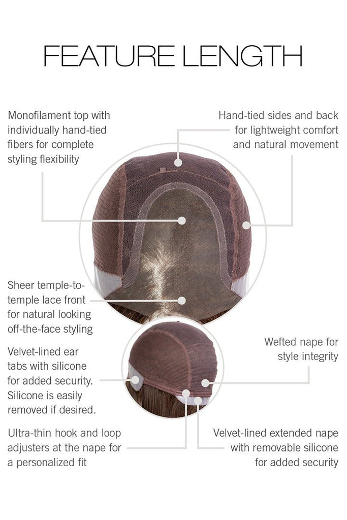 Feature Length by Raquel Welch | HF Synthetic Lace Front Wig | Mono Top - Wig Studio 1