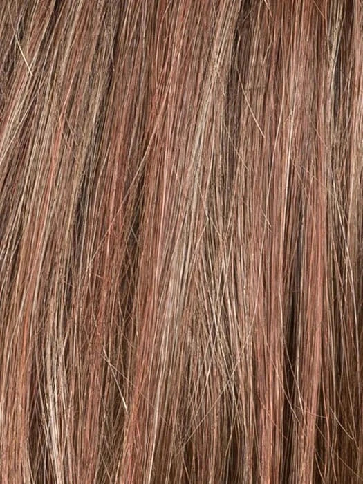 CHOCOLATE ROOTED 830.27.33 | Medium Brown, Light Auburn, Dark Strawberry Blonde, and Dark Auburn Blend with Dark Shaded Roots