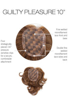 Guilty Pleasure 10" by Raquel Welch | Remy Human Hair Topper | Mono Top - Wig Studio 1