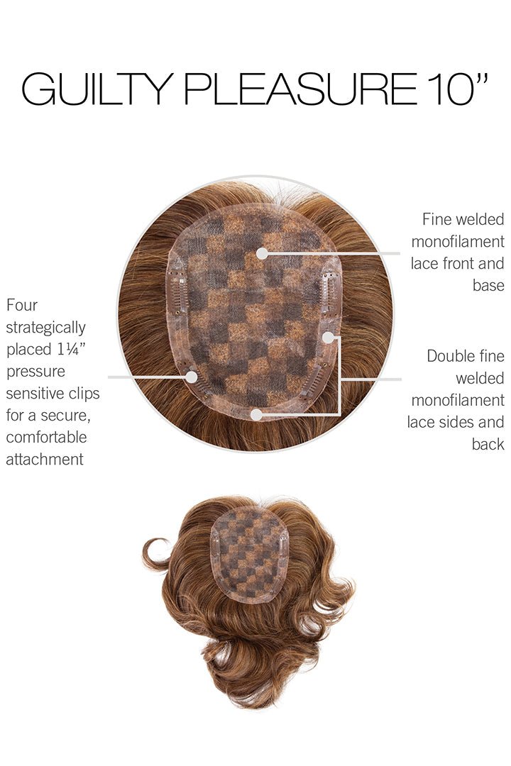 Guilty Pleasure 10" by Raquel Welch | Remy Human Hair Topper | Mono Top - Wig Studio 1