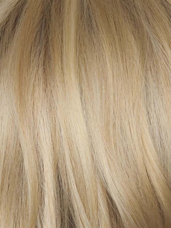 NM Sandy Cream Blond-R | A warm blend of beige brown, honey, and creamy blonde with soft golden sand tones and subtle roots for natural depth. This versatile shade flatters any skin tone and delivers an effortless, honey-warm blonde look.