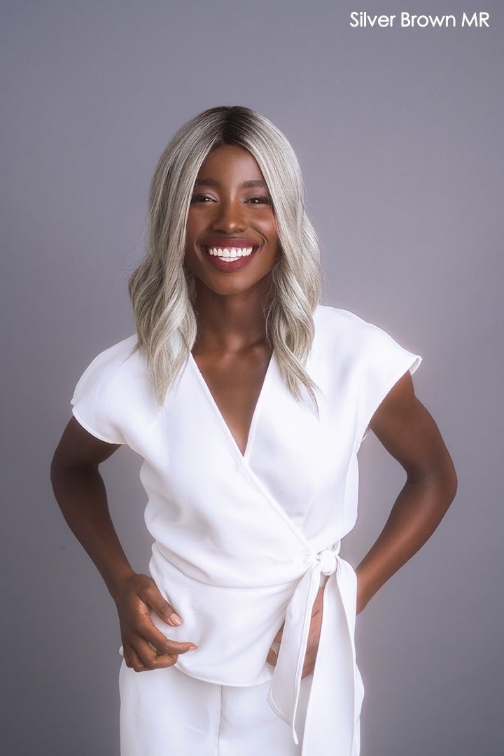 High Heat Mid Wavy Topper by Rene of Paris | Heat Friendly Synthetic Hair - Wig Studio 1