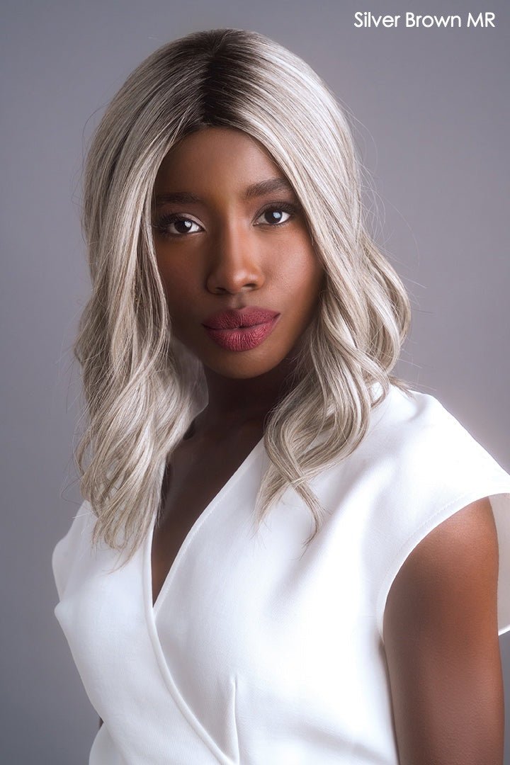 High Heat Mid Wavy Topper by Rene of Paris | Heat Friendly Synthetic Hair - Wig Studio 1