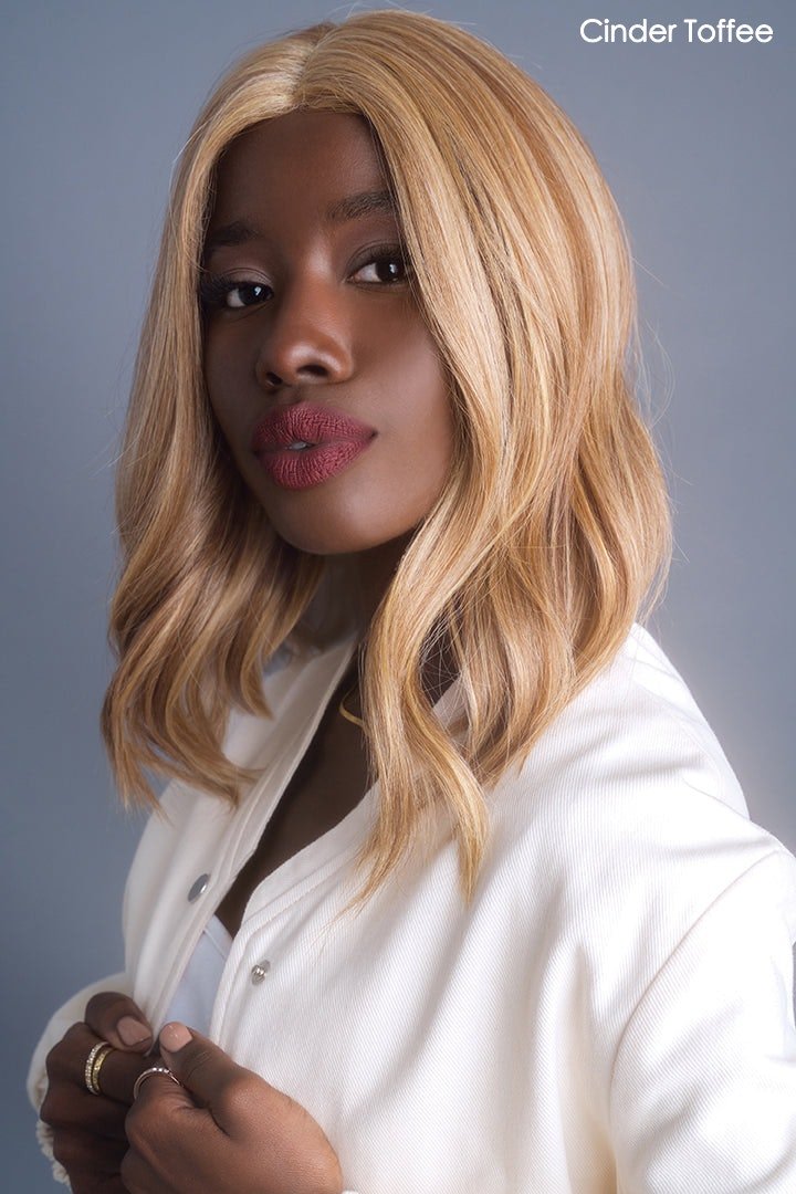 High Heat Mid Wavy Topper by Rene of Paris | Heat Friendly Synthetic Hair - Wig Studio 1