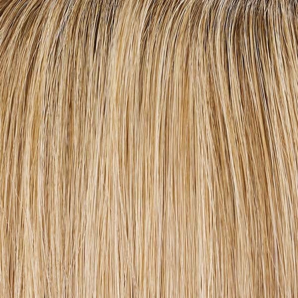 27T613S8 | Shaded Sun | Med Natural Red-Gold Blonde & Pale Natural Gold Blonde Blend and Tipped, Shaded w/ Med Brown