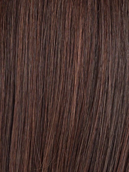 DARK CHOCOLATE ROOTED 4.33 | Darkest Brown Blended with Dark Auburn with Shaded Roots