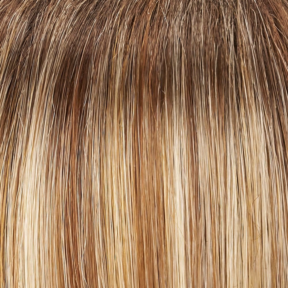 14/26S10 | Shaded Pralines n' Cream | Lt Gold Blonde & Med Red-Gold Blonde Blend, Shaded w/ Lt Brown