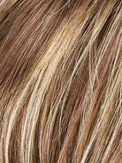 TOBACCO ROOTED 830.26.27 | Medium Brown Blended with Light Auburn with Light Golden Blonde and Dark Strawberry Blonde Blend with Shaded Roots