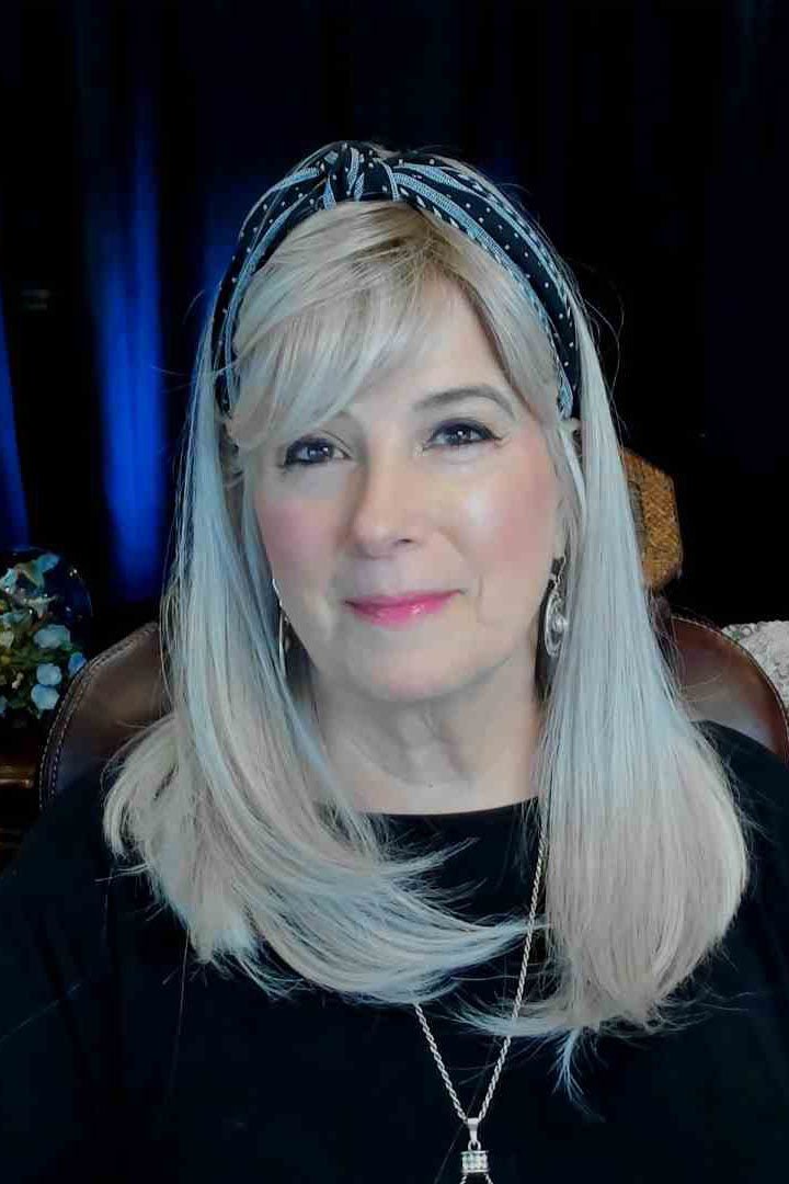 Lace Front Mono Part Bangs 19" | Synthetic Hair Topper by Belle Tress - Wig Studio 1