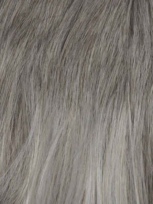 Silver Frost | Color 60 framing the face with a blend of 56 and light ashy brown