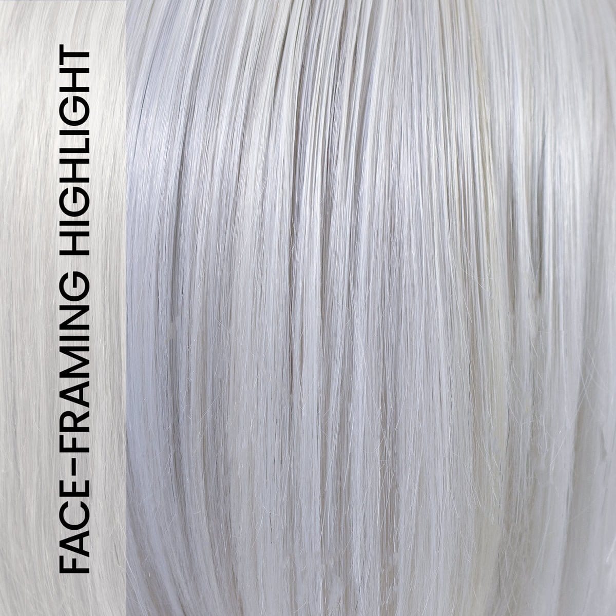 EL 38/88/66 | Light Grey Blended with Platinum White, Highlighted with Silver Grey with face framing highlights