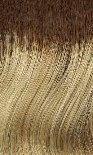 26GR | Gold blonde with light blonde highlights and brown roots