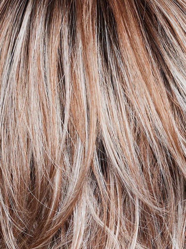 NM Melted Cinnamon | Medium-brown root tone melts into the cinnamon blond base color. Topped off with icy blond ends.