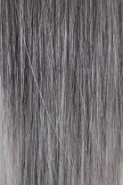 Midnight Ombré | A dramatic, dimensional grey ombré that begins with a deep charcoal grey at the root, gradually melting into cool smoky grey through the mid-lengths, and finishing with soft pearl-grey ends. 