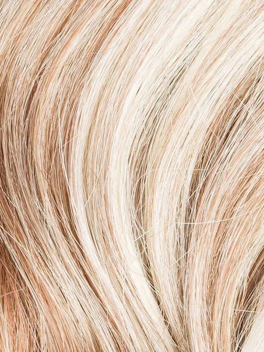 TOFFEE BLONDE LIGHTED 20.27.23 | Light Strawberry Blonde, Dark Strawberry Blonde and Lightest Pale Blonde Blend with Highlights throughout and Concentrated in the front