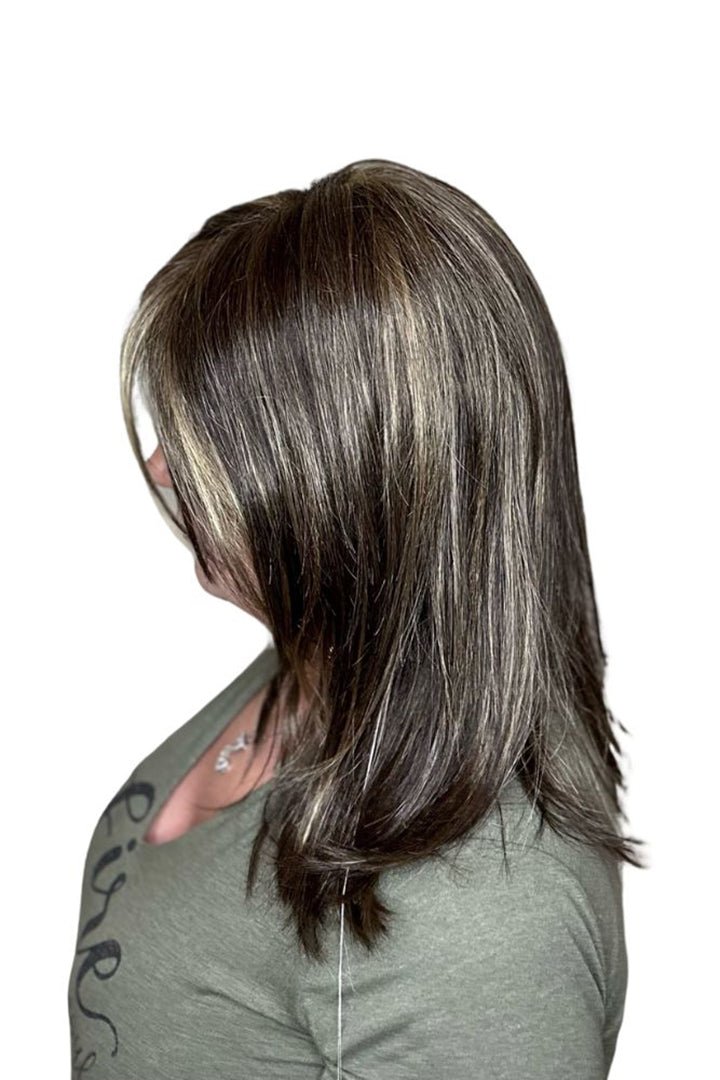 Open Box | Athena Synthetic Lace Front Wig by Henry Margu | Mono Top | 38/56GR - Wig Studio 1