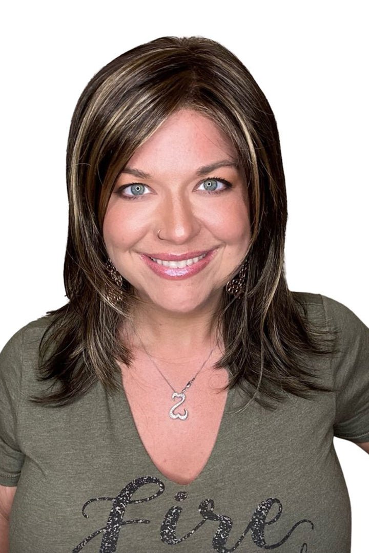 Open Box | Athena Synthetic Lace Front Wig by Henry Margu | Mono Top | 38/56GR - Wig Studio 1