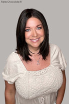 Open Box | Chelsea by Belle Tress | HF Synthetic Lace Front Wig | Mono Part | Coolest Ash Brown - R - Wig Studio 1