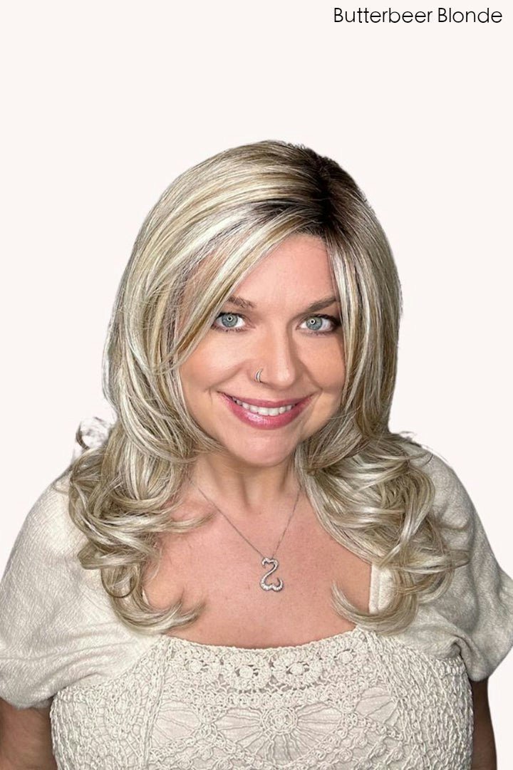 Open Box | Collette | HF Synthetic Lace Front Wig | Mono Part | Tres Leches Blonde - Wig Studio 1