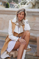 Open Box | Collette | HF Synthetic Lace Front Wig | Mono Part | Tres Leches Blonde - Wig Studio 1