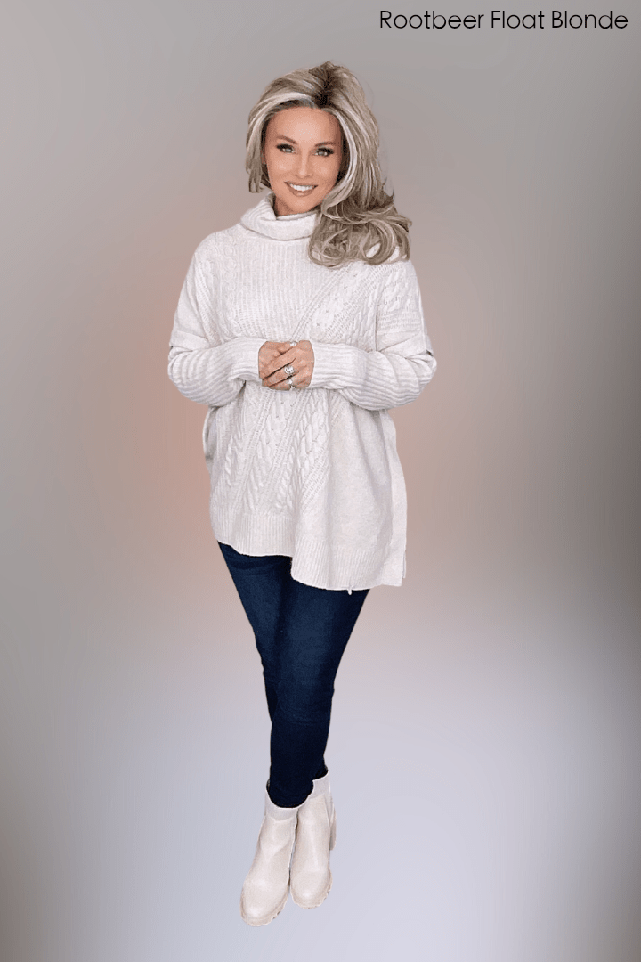 Open Box | Collette | HF Synthetic Lace Front Wig | Mono Part | Tres Leches Blonde - Wig Studio 1