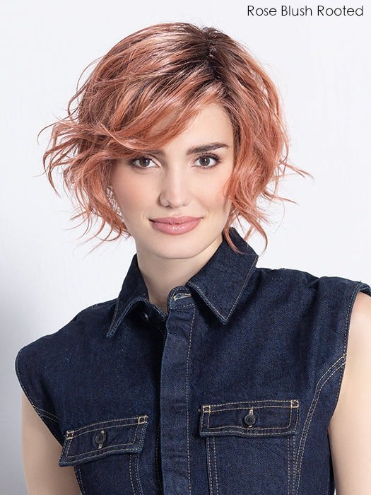 Open Box | Cookie Wig by Ellen Wille | Petite/Average Cap | Rose Blush Rooted - Wig Studio 1