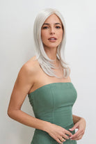 Open Box | Long Mono Topper by Amore | Synthetic Hair | Large Base | NM Marble Brown - R - Wig Studio 1