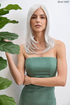 Open Box | Long Mono Topper by Amore | Synthetic Hair | Large Base | NM Marble Brown - R - Wig Studio 1