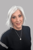 Open Box | Madison | HF Synthetic Lace Front Wig | Mono Part | Oyster Gray - Wig Studio 1