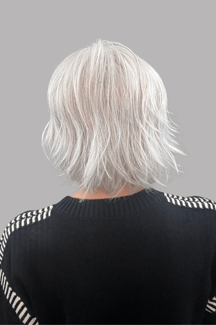 Open Box | Madison | HF Synthetic Lace Front Wig | Mono Part | Oyster Gray - Wig Studio 1