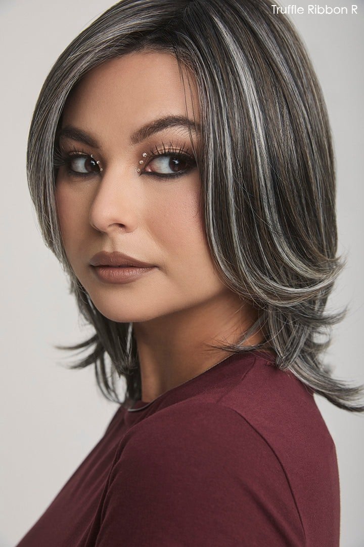 Open Box | Mika Wig by Rene of Paris | Average Cap | Sandy Silver - Wig Studio 1