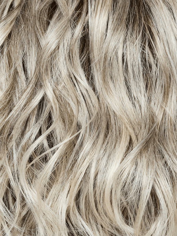 Silver Oyster-R | Silver and beige blended base with rich brown root tone. Great substitute tone for blond.