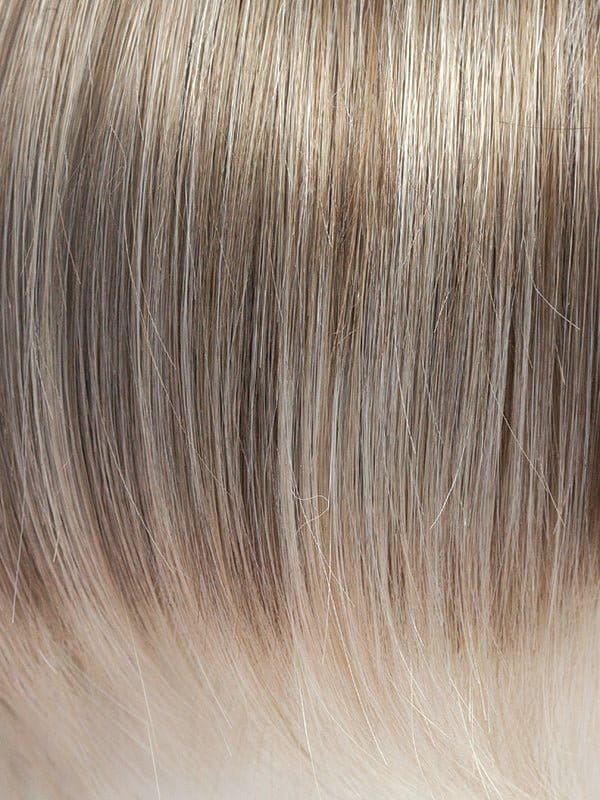 Ice Blond | Ash blonde base with white gold tips and highlights around the face