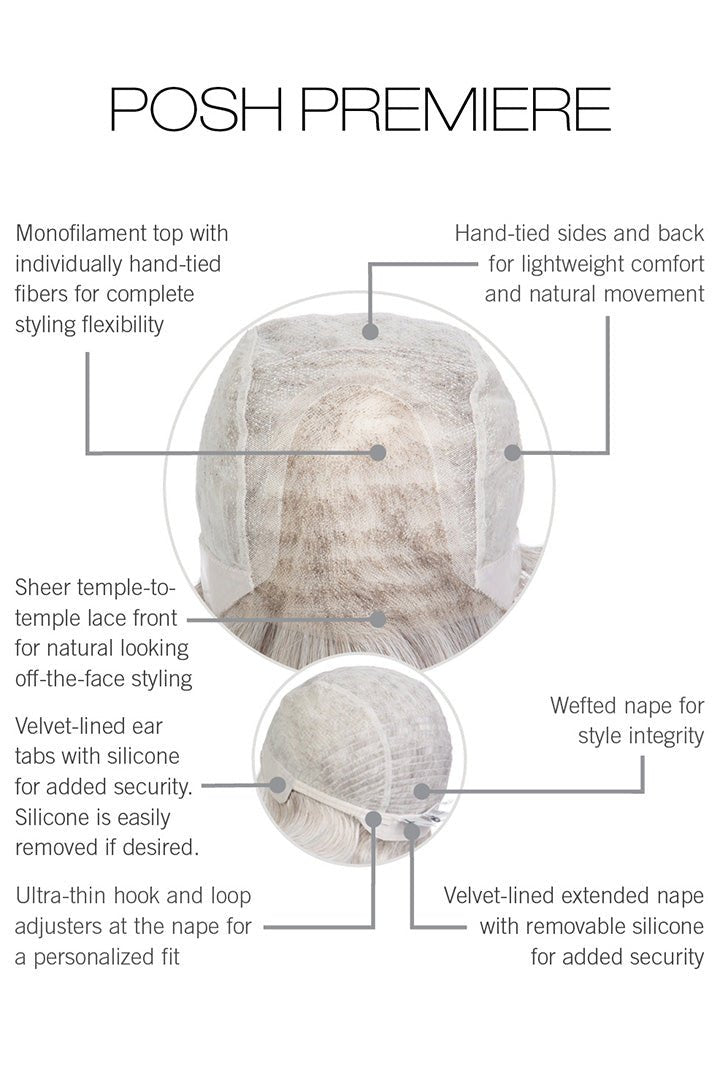 Open Box | Posh Premiere Hand Tied Wig by Raquel Welch | Average Cap | RL6/8 - Wig Studio 1