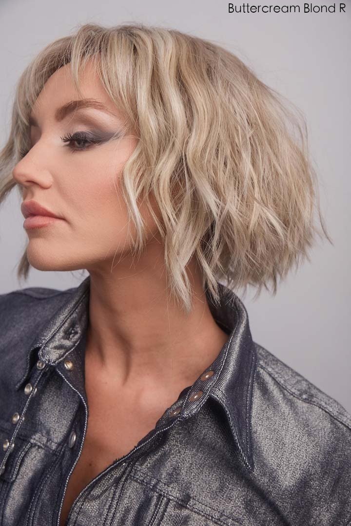 Open Box | Rosanna | HF Synthetic Lace Front Wig | Mono Part | Buttercream Blond - R - Wig Studio 1