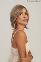 Open Box | Sheena Synthetic Lace Front Wig by Rene of Paris | Mono Part | Melted Marshmallow - Wig Studio 1