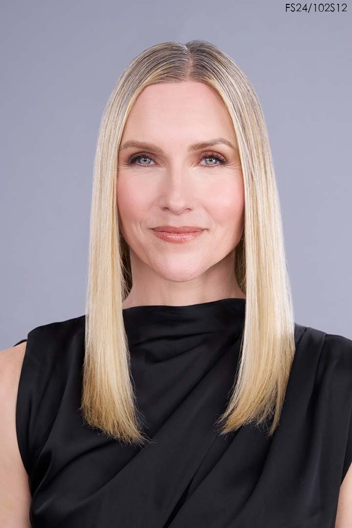 Open Box | Top Trend Lace HD Straight 18" Topper by Jon Renau | Heat Friendly Synthetic Hair | 8RH14 - Wig Studio 1