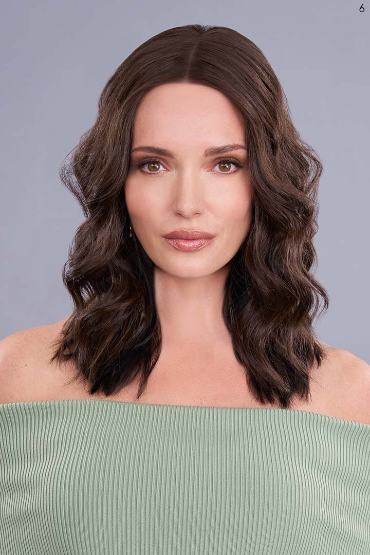 Open Box |Top Trend Lace HD Wavy 14" Topper by Jon Renau | 24B18S8 - Wig Studio 1