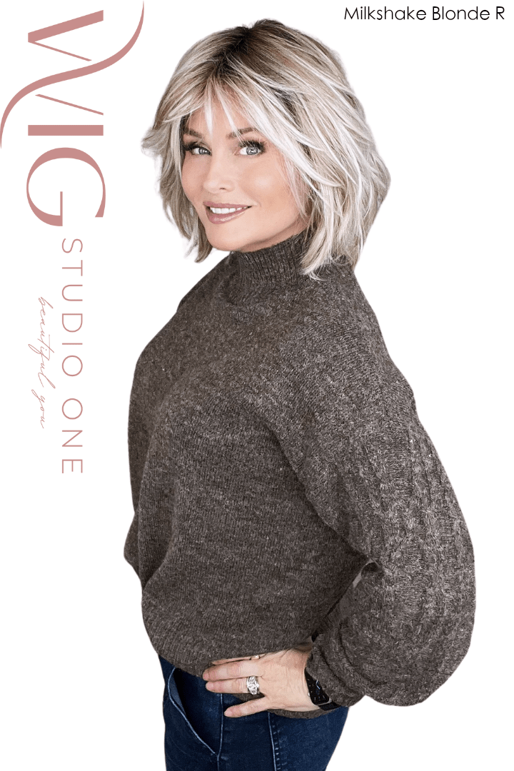 Open Box | Tribeca by Belle Tress | HF Synthetic Lace Front Wig | Mono Part | Triple Chocolate - R - Wig Studio 1