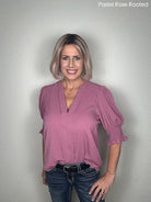 Open Box | Vivi Wig by Ellen Wille | Petite/Average Cap | Pastel Rose Rooted - Wig Studio 1